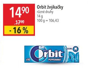 Žvýkačky Orbit
