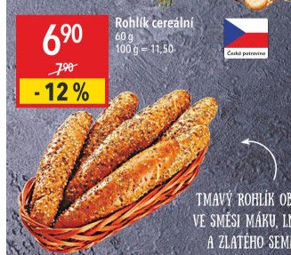 Cereální rohlík