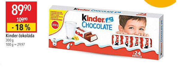 Čokoládky Kinder