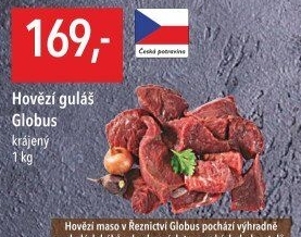 Hovězí maso na guláš Globus