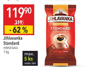 Mletá káva Standard Jihlavanka