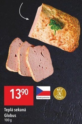 Teplá sekaná Globus