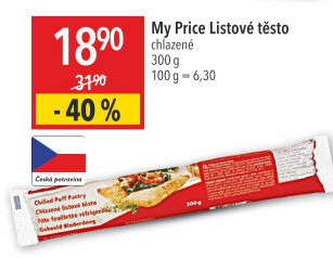 Těsto listové My Price