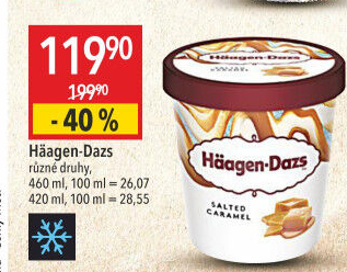 Zmrzlina v kelímku Häagen-Dazs