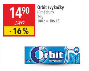 Žvýkačky Orbit