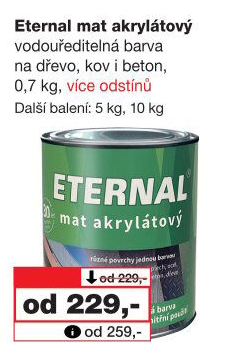 Akrylátová barva mat Eternal