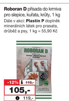 Přísada do krmiva pro slepice Roboran D Univit