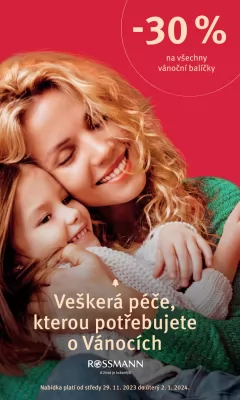 akční leták ROSSMANN drogerie 29.11.2023-2.1.2024