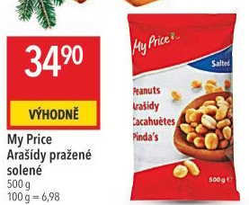 Arašídy pražené My Price