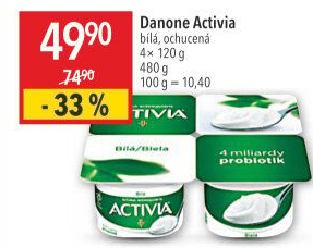 Bílý jogurt Activia Danone