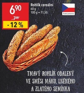 Cereální rohlík