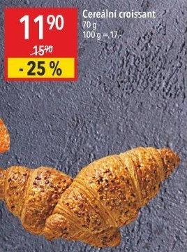 Croissant multicereální
