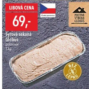 Sekaná syrová Globus