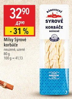 Sýr Korbáčky Bánovecké Milsy