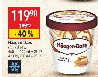 Zmrzlina v kelímku Häagen-Dazs