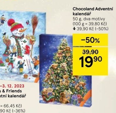 Adventní kalendář Chocoland