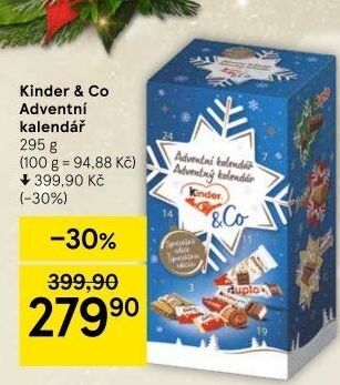 Adventní kalendář Kinder