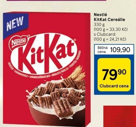 Cereálie Kit Kat Nestlé