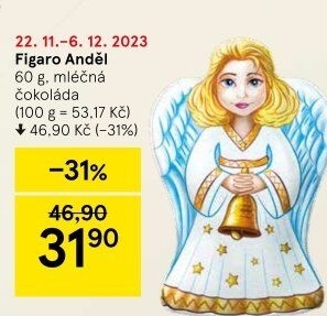 Čokoládový anděl Figaro