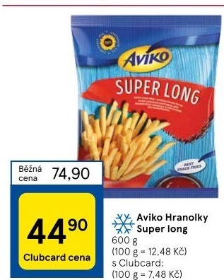 Hranolky mražené Super Long Aviko
