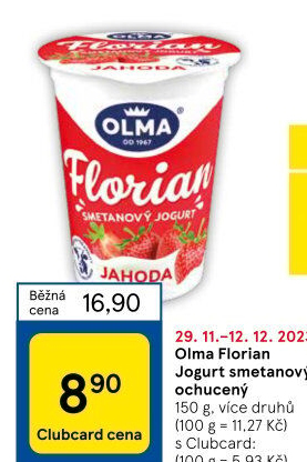 Jogurt smetanový Florian Olma