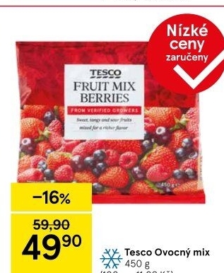 Mražené ovoce Tesco