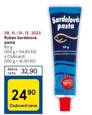 Pasta sardelová Rybex