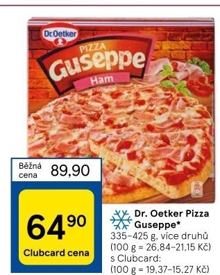 Pizza mražená Guseppe Dr. Oetker