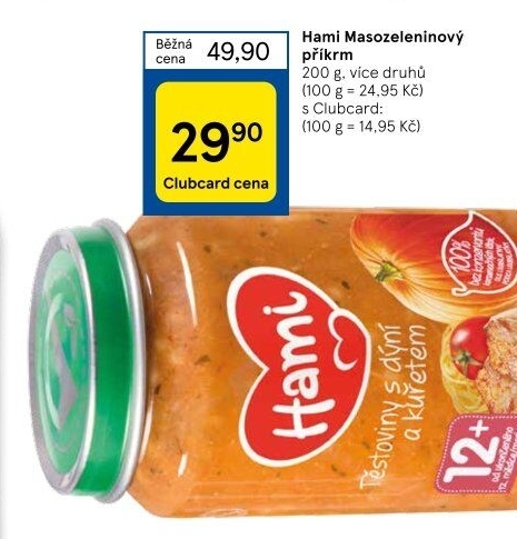 Příkrm masozeleninový Hami