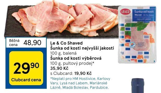 Šunka od kosti nejvyšší jakosti LE&amp