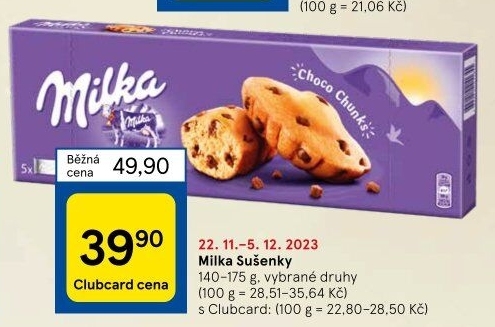 Sušenky Milka