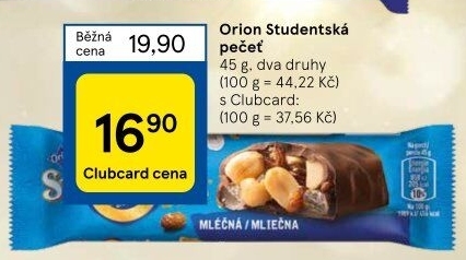 Tyčinka Studentská pečeť Naruby Orion