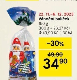 Vánoční Mikulášský balíček