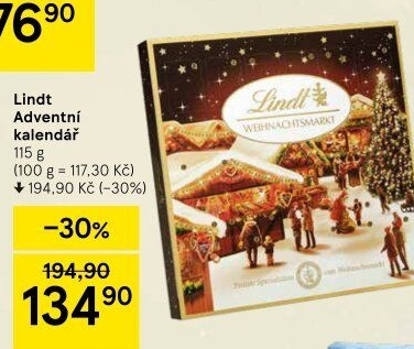 Adventní kalendář Lindt