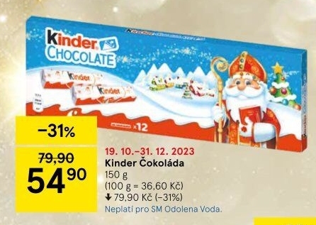 Čokoládky vánoční Kinder