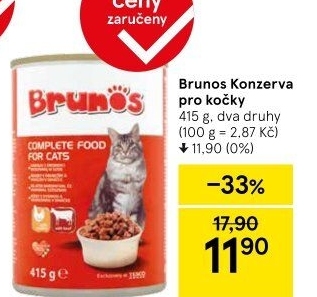 Konzerva pro kočky Brunos
