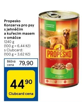 Konzerva pro psy Propesko