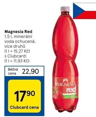 Minerální voda Magnesia Red