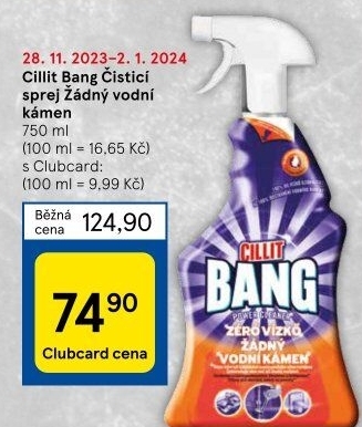 Odstraňovač vodního kamene Cillit Bang