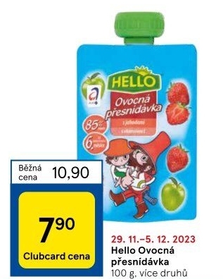Ovocná kapsička Hello