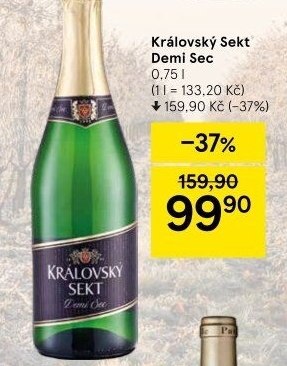 Sekt Demi sec Královský sekt