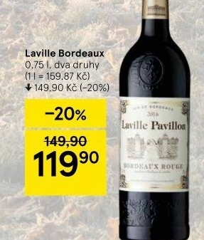 Vína Bordeaux Laville Pavillon
