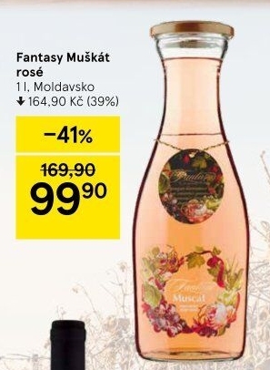 Víno Muscat Rosé Migdal Fantasy Chateau Cojusna