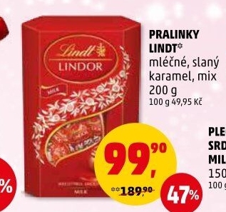 Bonboniéra Pralinky Lindor Lindt