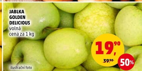 Jablka Golden Delicious