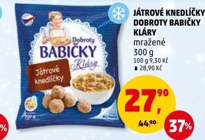 Knedlíčky játrové mražené Dobroty Babičky Kláry