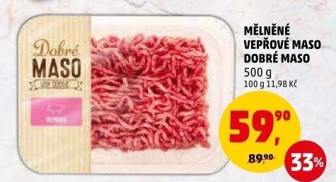Maso mleté vepřové Dobré maso