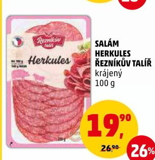 Salám Herkules Řezníkův talíř