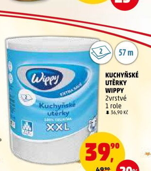 Utěrky kuchyňské 2vrstvé XXL Wippy