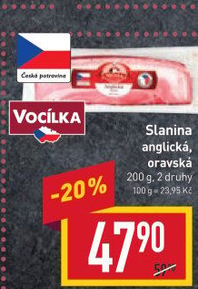 Anglická slanina Vocílka